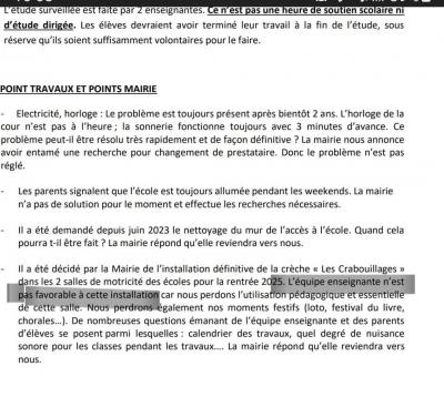 Compte rendu école PDD janvier 2026